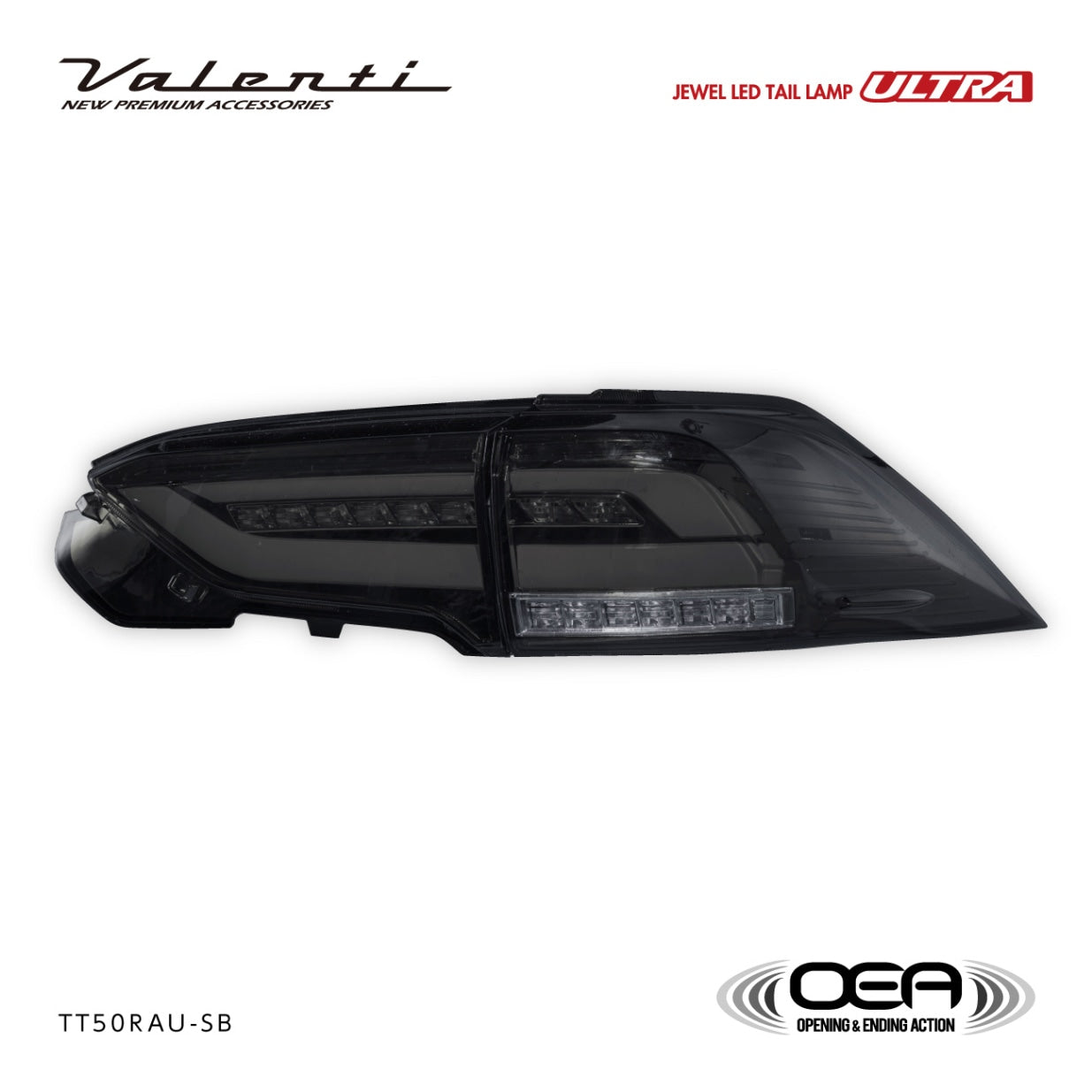 Valenti | Fanale posteriore Ultra LED (rosso / fumé) | RAV4 serie 50 (omologato ECE)