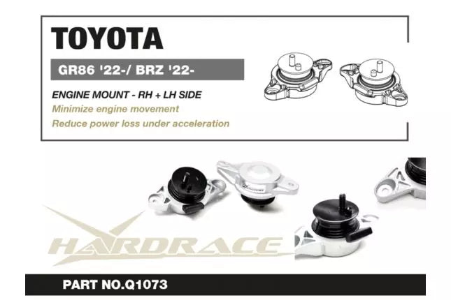 Hardrace | Set supporti motore (più duri) | GR86 | BRZ II