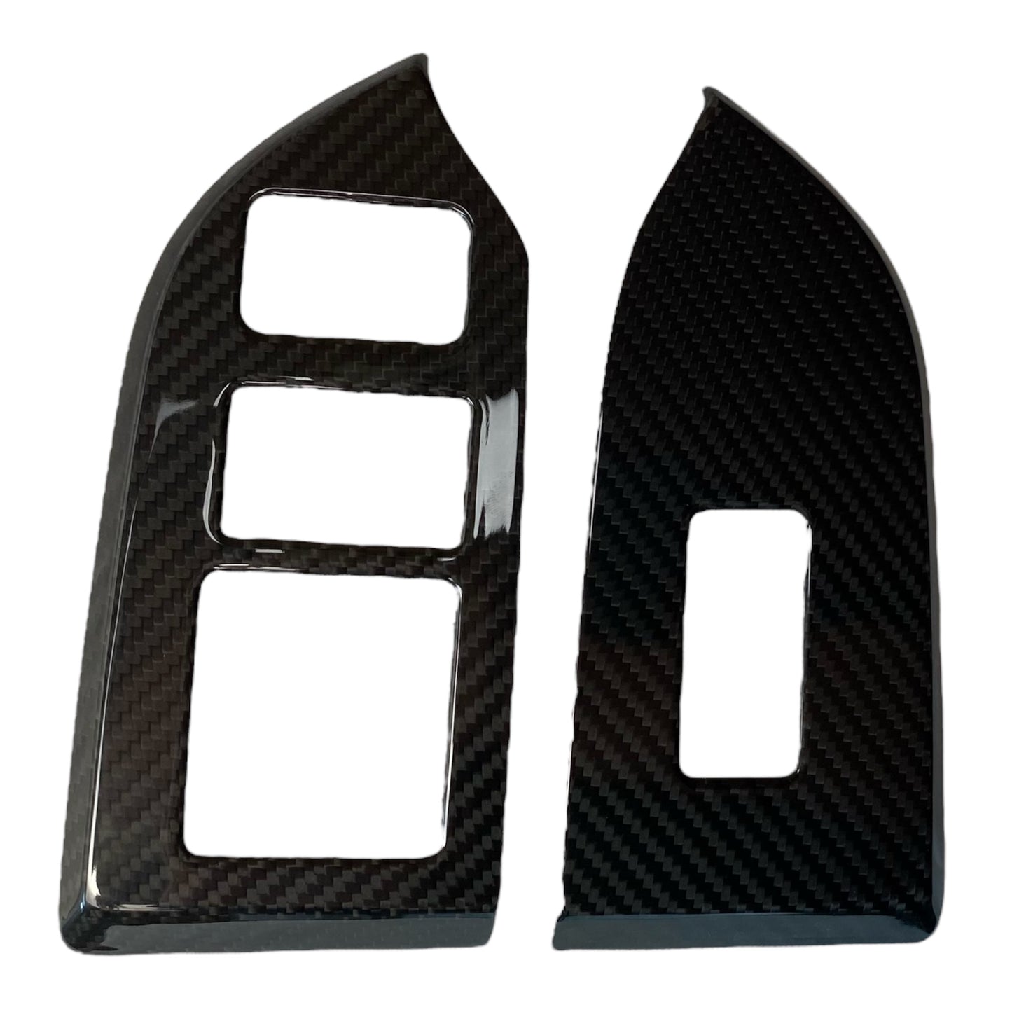 GreenFuchs | Set di coperture per alzacristalli in carbonio L e R (da incollare) | GT86 e BRZ I