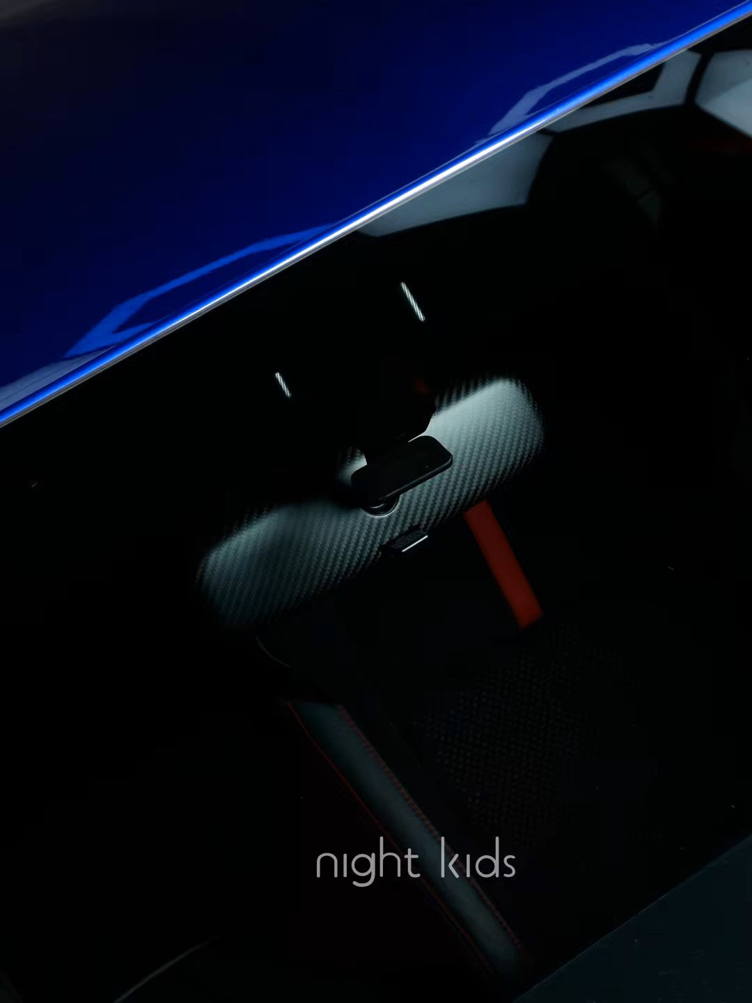 Night Kids | Copertura specchietto retrovisore interno in fibra di carbonio | GR 86 BRZ II | lucido / opaco