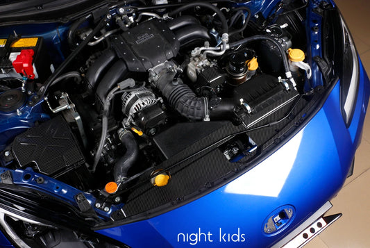 Night Kids | Carbon fiber cover front engine compartment FA24 | GR 86 BRZ II | matte / glossy