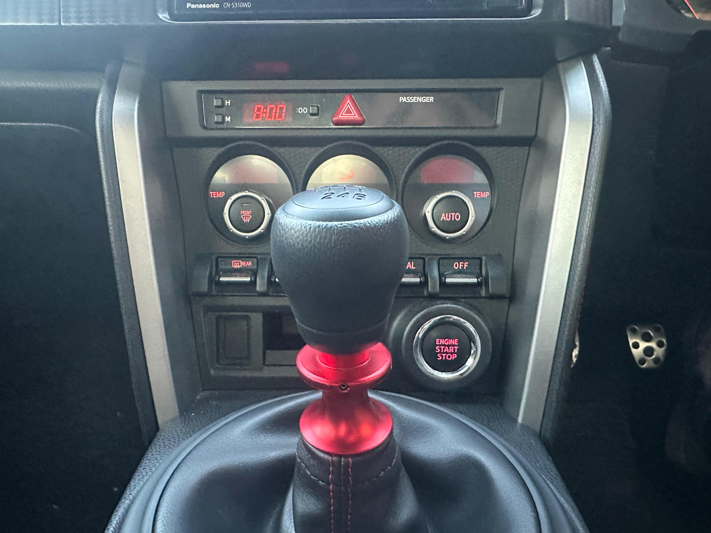 Pomello del cambio Toyota nero | GT/GR 86 / BRZ I & II