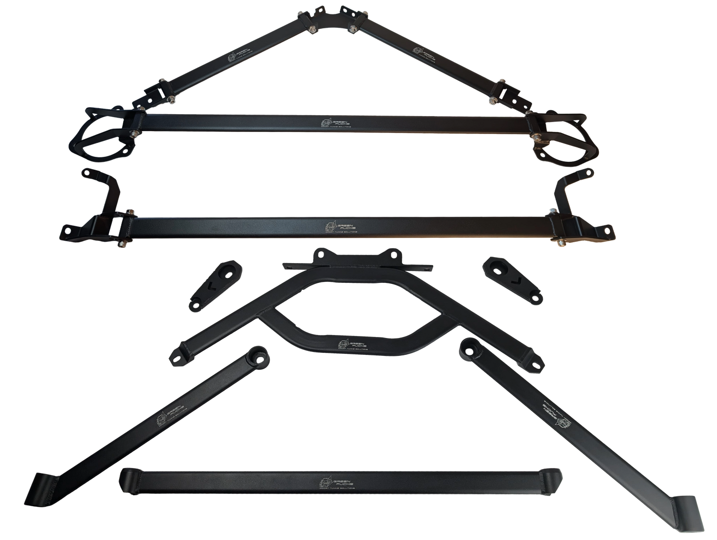 GreenFuchs | Underbody braces (6-piece) | GT/GR 86 / BRZ I&II