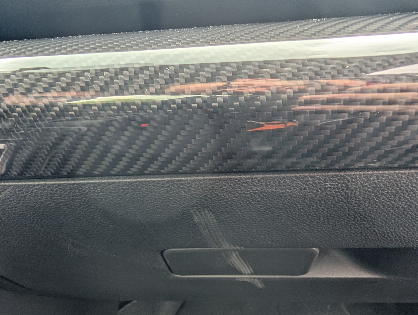 GreenFuchs | Full carbon dashboard cover for passenger (stick-on) | GR86 & BRZ II