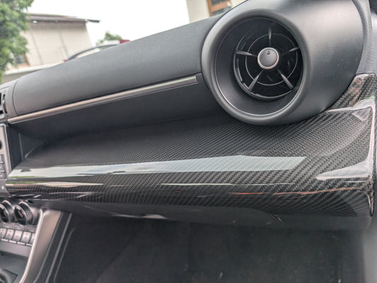 GreenFuchs | Full carbon dashboard cover for passenger (stick-on) | GR86 & BRZ II