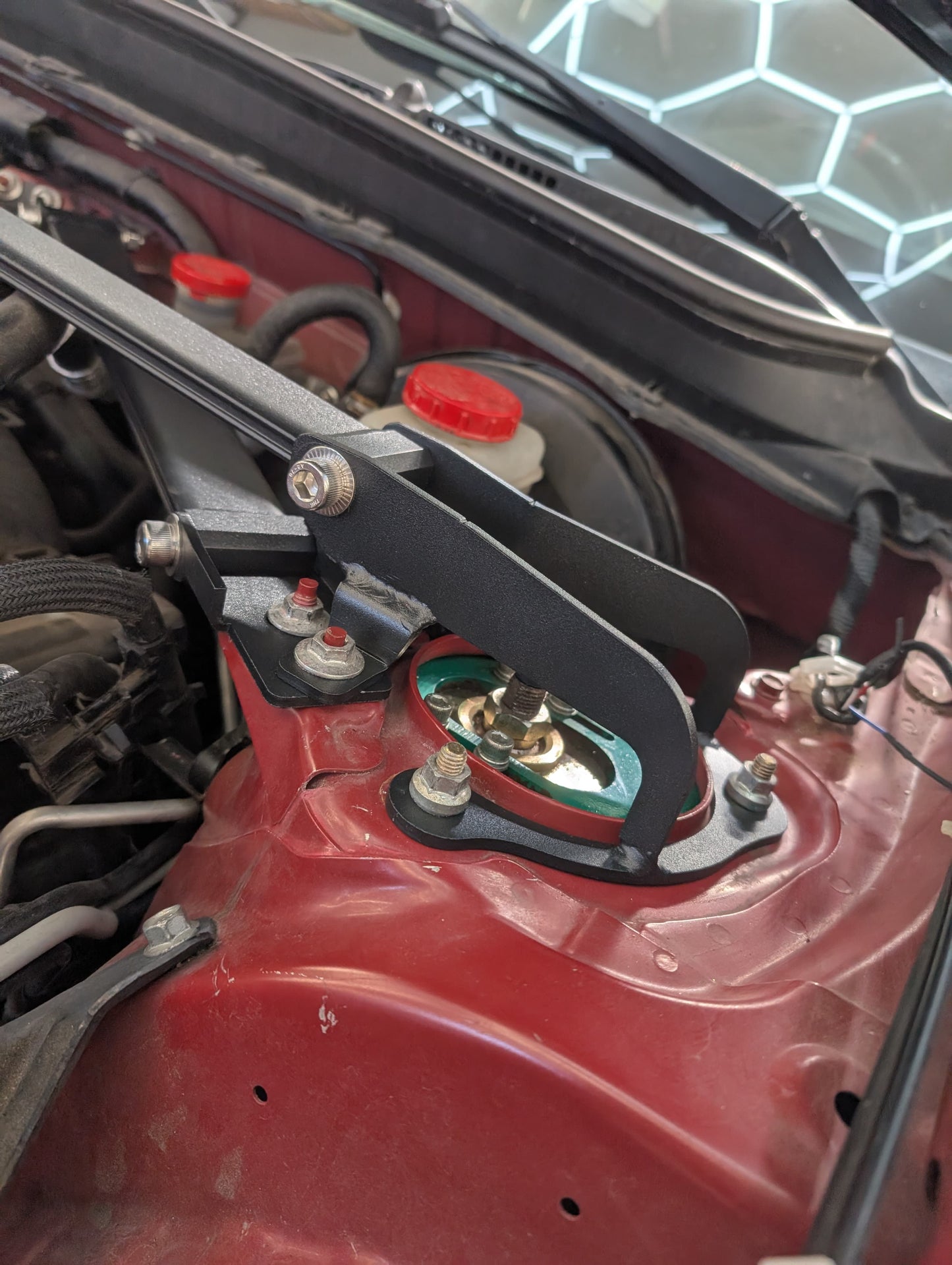 GreenFuchs | Front strut brace (+triangle) | GT/GR 86 & BRZ I/II