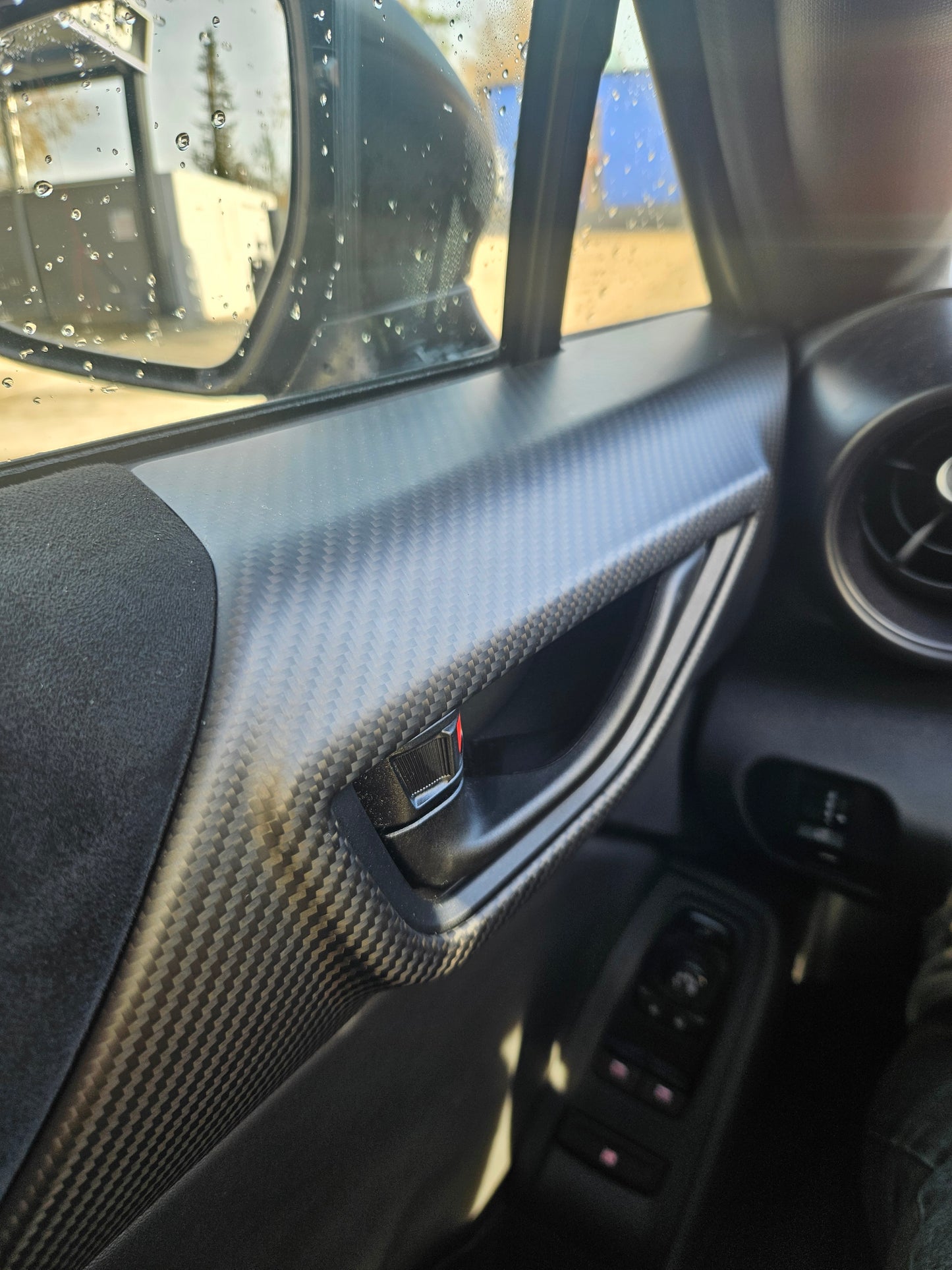 GreenFuchs | Carbon Door Handle Cover Set L&amp;R (Stick on) | GR86 &amp; BRZ II