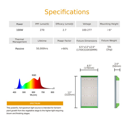 -SALE-Growtent Komplettset 60x60 100W / 80x80 200W