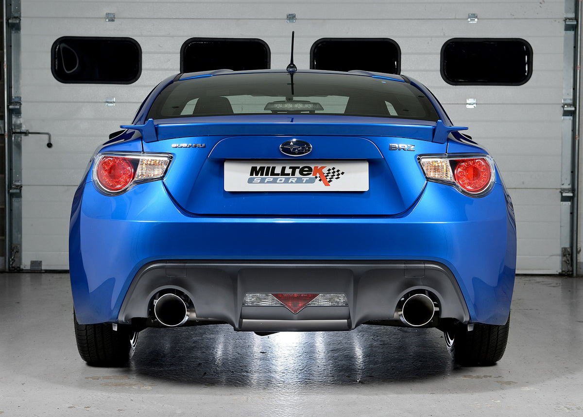 Milltek Sport | Impianto di scarico con silenziatore posteriore e scarico cat-back | GT 86 BRZ I | Omologato ECE