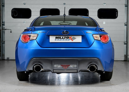 Milltek Sport | Impianto di scarico con silenziatore posteriore e scarico cat-back | GT 86 BRZ I | Omologato ECE