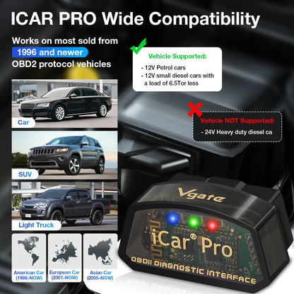 Vgate iCar Pro | OBD II Adapter WiFi | GT/GR 86 BRZ I & II