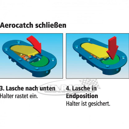 Aerocatch Haubenschnellverschluss 120-2000 Aufbau | universell