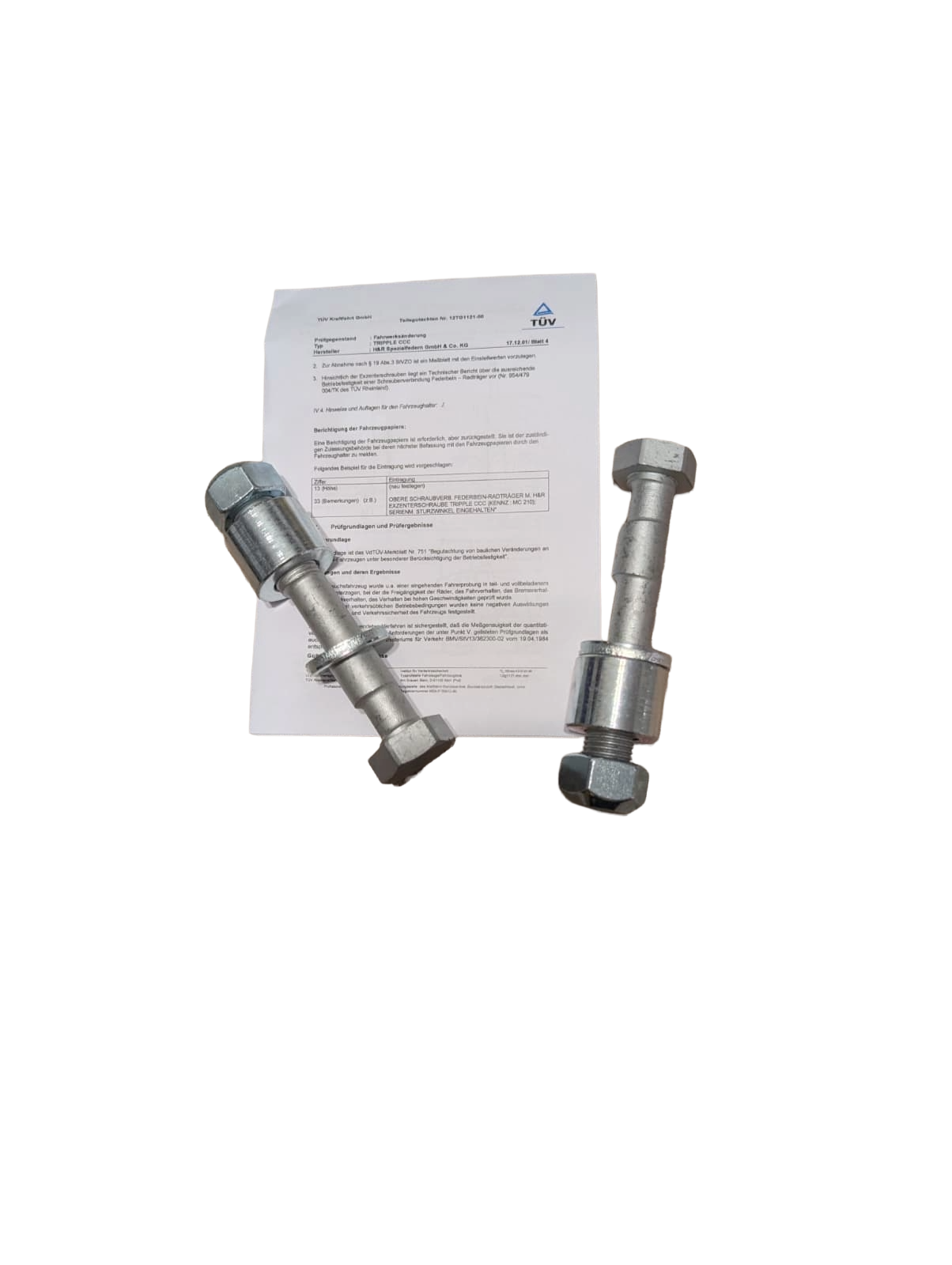 H&R | Sturzkorrekturschrauben (Teilegutachten) | GT/GR86 & BRZ I&II