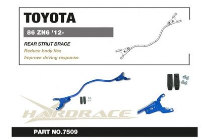Hardrace | Domstrebe hinten - Dreiecksstrebe | GT/GR86 & BRZ I/II