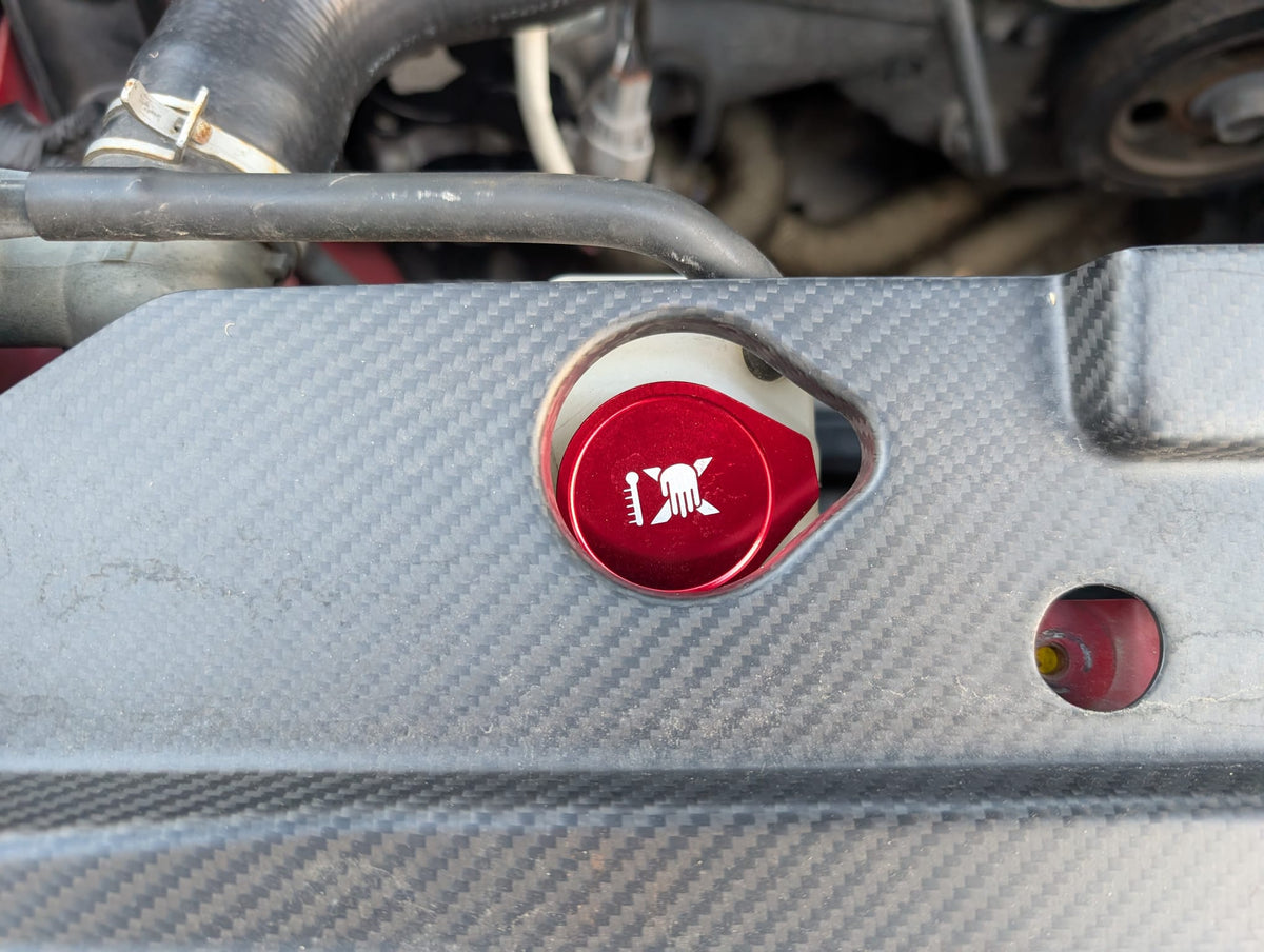 GreenFuchs | Motorraumdeckel Aluminium 3er Set rot | GT/GR86 & BRZ I/II
