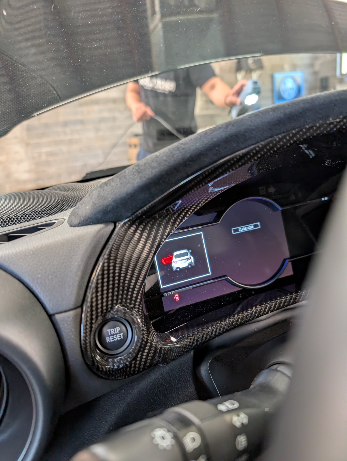 GreenFuchs | Rivestimento cruscotto passeggero in carbonio (adesivo) | GR86 e BRZ II