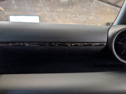 GreenFuchs | Full carbon dashboard trim slim passenger (stick-on) | GR86 & BRZ II