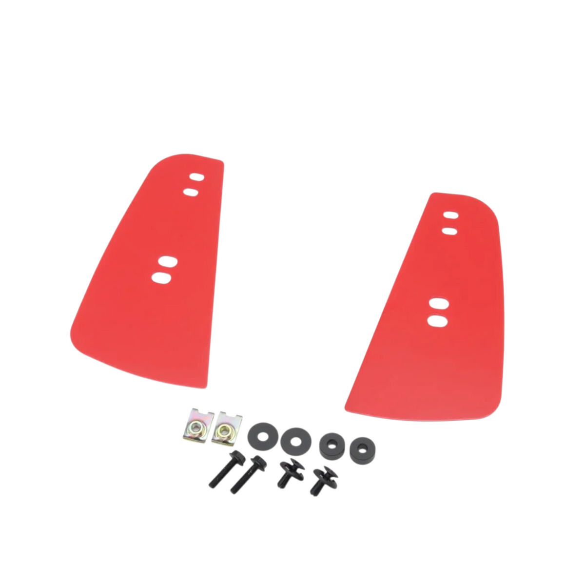GreenFuchs Cusco rote Sports Flaps aus 2 mm EVA Kunststoff für vorne inklusive Befestigungsmaterial für GR86 und BRZ