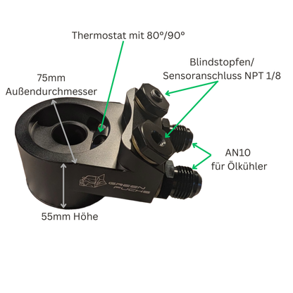 GreenFuchs x SKCustom | 10-row oil cooler with thermostat (+air baffle) | GT86 &amp; BRZ I