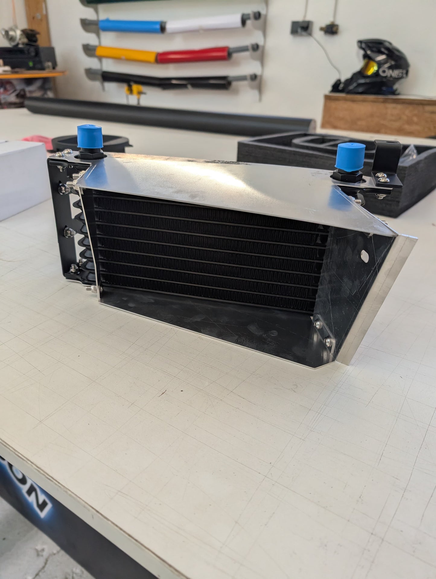GreenFuchs x SKCustom | 10-row oil cooler with thermostat (+air baffle) | GT86 &amp; BRZ I