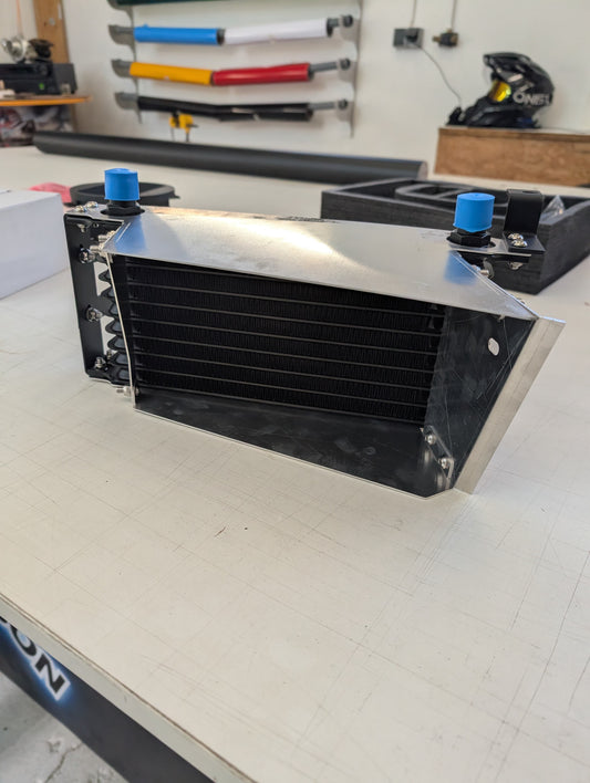 GreenFuchs x SKCustom | 10-row oil cooler with thermostat (+air baffle) | GT86 &amp; BRZ I